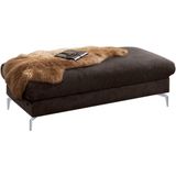 W.SCHILLIG Polsterhocker »piedroo, Designsofa mit tollem Sitzkomfort, bequem, L-Form«, Füße in Silber matt