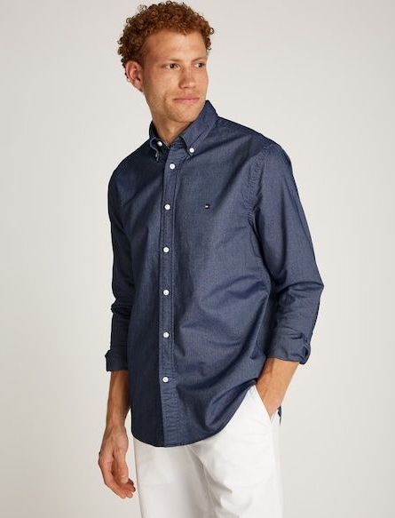 Tommy Hilfiger Langarmhemd »SOLID HERITAGE OXFORD RF SHIRT«