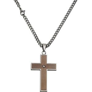 Zeeme Kette mit Anhänger »Edelstahl Kreuz«
