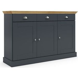 Home affaire Sideboard »Motala«, Kommode, 3 Schubladen und 2 verstellbare Einlegeböden, Breite 125 cm