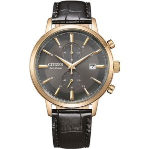 Citizen Chronograph, Armbanduhr, Herrenuhr, Solar, Stoppfunktion, Lederarmband