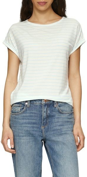 QS Kurzarmshirt, mit Ärmelaufschlag