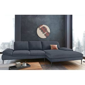 W.SCHILLIG Ecksofa »enjoy&MORE, Designsofa, bequem, zeitlos und elegant, L-Form«, Sitztiefenverstellung, Füße schwarz pulverbeschichtet, Breite 340 cm