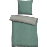 Biberna Wendebettwäsche »Hermal«, aus weicher, wohlig warmer Flanell (Biber) Qualität in Melange Optik, aus 100% Baumwolle, STANDARD 100 by OEKO-TEX® zertifiziert, Made in Germany