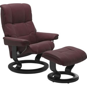 Stressless® Relaxsessel »Mayfair«, (Set, Relaxsessel mit Hocker), mit Hocker, mit Classic Base, Größe S, M & L, Gestell Schwarz