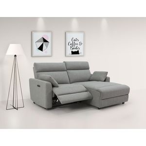 INOSIGN Ecksofa »JENNA, L-Form, 209cm, manuelle u. elektrische Funktion, mit USB A/C,«, Liegefunktion 105°-150°, Federkern, Struktur fein