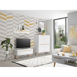 INOSIGN Wohnwand »Torge, Anbauwand, Schrankwand, Mediawand, Wohnzimmer-Set«, (3 St.), enthält 1 Lowboard, 1 Highboard, 1 Wandboard, 234 cm breit