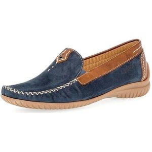 Gabor Mokassin »FLORENZ«, Slipper, Schlupfschuh, Bequmschuh mit Kontrastnaht, Weite G (=weit)