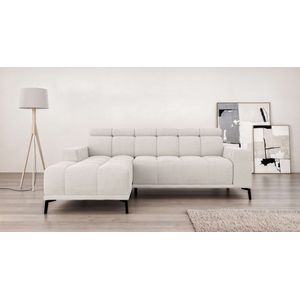 INOSIGN Ecksofa »CAZIE, Designsofa, L-Form, trendige Bubble-Optik,«, L-Form mit Wellenunterfederung, Recamiere rechts/links bestellbar