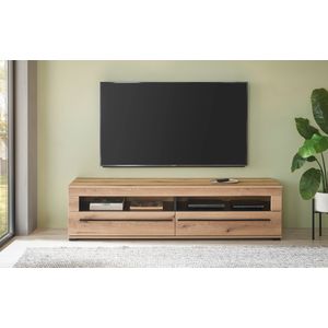INOSIGN Lowboard »modernes TV-Unterteil, Kommode in Eiche Evoke oder weiß«, schwarze Stangengriffe, ausreichend Stauraum, vielseitig einsetzbar