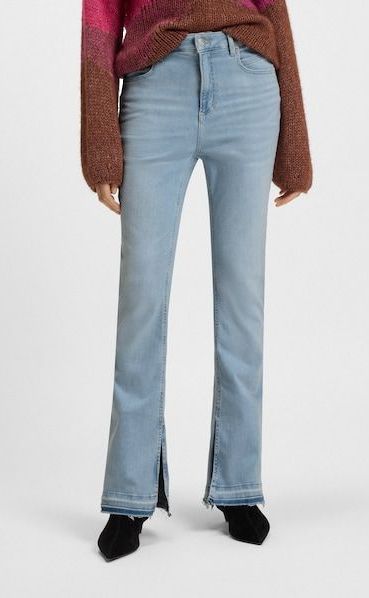 BOSS ORANGE Bootcut-Jeans »Rosa High Rise Bootcut Premium Damenmode«, (BOSS ORANGE DENIM), knöchelfrei