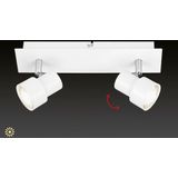 Briloner Leuchten LED Deckenleuchte »Rock«, inkl. 2 LED GU10 Leuchtmittel, Spots dreh- und schwenkbar