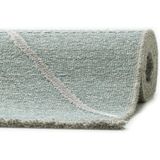 Sansibar Teppich »Braderup«, rechteckig, 2 mm Höhe, Flachgewebe, modernes Scandi Design, Motiv Rauten, mit Fransen