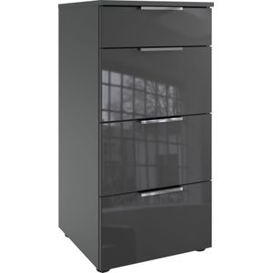 Wimex Schubkastenkommode »Level36 C by fresh to go«, mit Glaselementen auf der Front, soft-close Funktion, 41cm breit