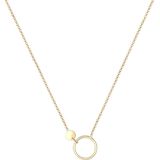 Elli Kette mit Anhänger »Erbskette Kreis Plättchen Geo Design 925 Sterling Silber«