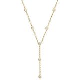 Elli Collierkettchen »Y-Kette mit Kristalle in 925 Silber«
