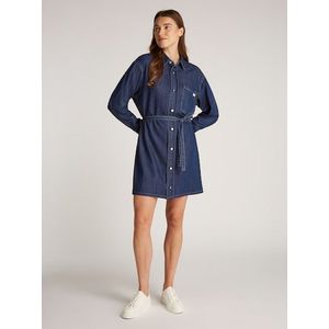 Calvin Klein Jeans Jeanskleid »BELTED TENCEL DENIM SHIRT DRESS«, mit Logostickerei