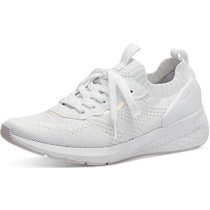 Tamaris Slip-On Sneaker, Freizeitschuh, Halbschuh, Schnürschuh mit aufgesetzer Zierschnürung