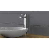 Schütte Waschtischarmatur »ELEPHANT«, Design Wasserhahn Bad für Aufsatz-Waschbecken, Mischbatterie, Chrom
