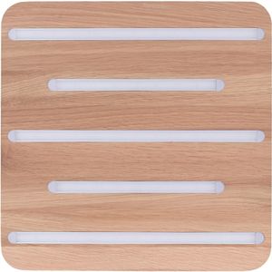 SPOT Light LED Deckenleuchte »NEELE«, 5 flammig, Leuchtmittel LED-Modul  LED fest integriert, Inklusive 24V LED Module, Naturprodukt aus Eichenholz
