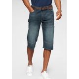 H.I.S Jeansbermudas »HANTZ«, (Set, 2 tlg., mit abnehmbarem Gürtel), gerader Beinschnitt, Used-Look mit Abriebeffekten