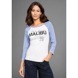 KangaROOS 3/4-Arm-Shirt, College-Shirt mit Frontdruck