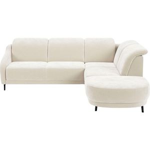 sit&more Ecksofa »Blues L-Form«, wahlweise mit Klapptisch und USB