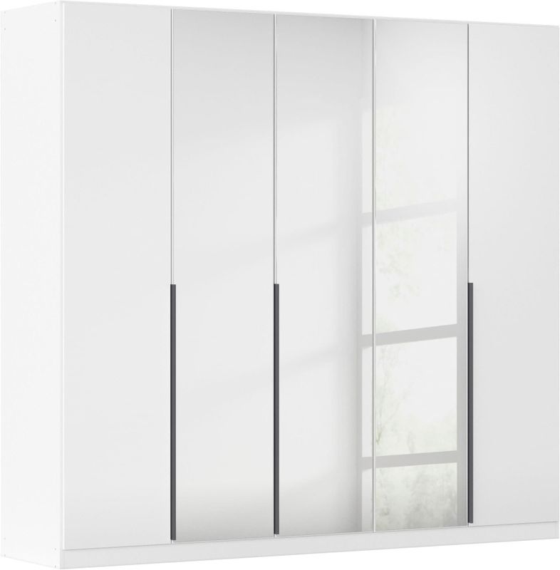 rauch Drehtürenschrank »Kleiderschrank Schrank Garderobe AGORDO mit Dekor- oder Hochglanzfront«, (in zwei Griff-Farben), durchdachte Innenausstattung, in 6 Breiten und 2 Höhen MADE IN GERMANY