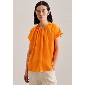seidensticker Shirtbluse »Schwarze Rose«, Kurzarm Rundhals Uni