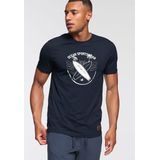 Ocean Sportswear T-Shirt, kurzärmelig, schmal geschnitten, mit Logodruck, aus Single Jersey