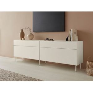 LeGer Home by Lena Gercke Lowboard »Essentials«, (2 St.), Breite: 224cm, MDF lackiert, Push-to-open-Funktion