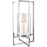 Fink Windlicht »NORMAN, Weihnachtsdeko«, (1 St.), aus Edelstahl und Glas, 1-flammig