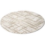 Carpet City Teppich »ANTIK245«, rund, 10 mm Höhe, Kurzflor, 3D-Optik, Klassisch-Modern für Wohnzimmer, Schlafzimmer