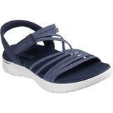 Skechers Sandale »GO WALK FLEX SANDAL«, Schlupfschuh, Sommerschuh, Plateausandale mit Goga Mat Fußbett