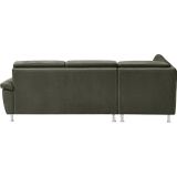 CALIZZA INTERIORS Ecksofa »Onyx L-Form«, Ottomane links oder rechts, wahlweise mit Bettfunktion, Breite 257 cm