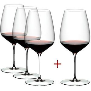 RIEDEL THE WINE GLASS COMPANY Rotweinglas »Cabernet / Merlot Weingläser Veloce 829 ml 4er Set transparent«