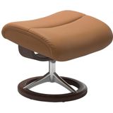Stressless® Relaxsessel »View«, (Set, Relaxsessel mit Hocker), mit Signature Base, Größe L,Gestell Wenge