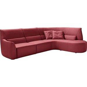 Egoitaliano Ecksofa »Puffy«, mit Ottomane, wahlweise mit und ohne elektrischer Relaxfunktion
