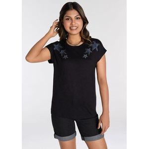 Laura Scott Kurzarmshirt, mit stylischen Sternen