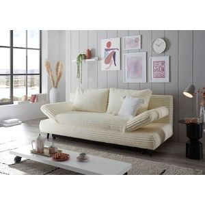 ED EXCITING DESIGN Schlafsofa »Sunny«, mit Bettkasten, Armteilverstellung & 2 Rückenkissen
