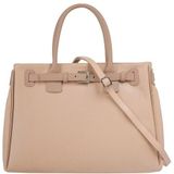 Cluty Henkeltasche, echt Leder, Made in Italy