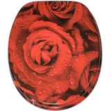 Sanilo Badaccessoire-Set »Rosen«, (Komplett-Set, 3 tlg.), bestehend aus WC-Sitz, Badteppich und Waschbeckenstöpsel