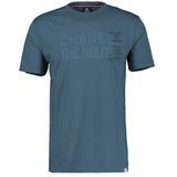 LERROS T-Shirt »LERROS Unifarbenes T-Shirt mit Print«