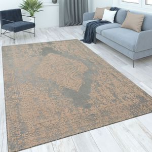 Paco Home Teppich »Mariba 200«, rechteckig, 13 mm Höhe, Kurzflor, meliert, Orient-Optik, Hoch-Tief Effekt, Wohnzimmer