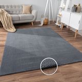 Paco Home Teppich »Sevilla 521«, rechteckig, 16 mm Höhe, Kurzflor, Uni Farben, weich & kuschelig, Hoch-Tief Effekt, Wohnzimmer