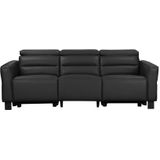 Places of Style 3-Sitzer »Carpari, 224cm, manuelle od. elektrische Relaxfunktion in 2 Sitzen«, mit USB, Kopfteilverstellung, Echtleder, Kunstleder, Webstoff