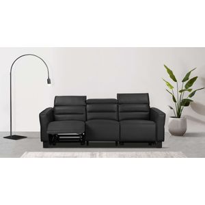 Places of Style 3-Sitzer »Carpari, 224cm, manuelle od. elektrische Relaxfunktion in 2 Sitzen«, mit USB-A/C, Kopfteilverstellung, Echtleder, Kunstleder, Webstoff