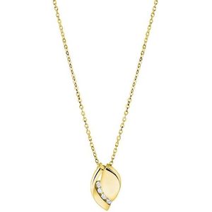 Zeeme Kette mit Anhänger »925/- Sterling Silber vergoldet Zirkonia«