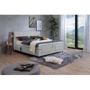 alina Boxspringbett »Edward«, 180x200cm, mit motorischer Verstellung, inklusive Matratze und Topper