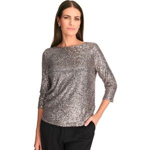 HERMANN LANGE Collection Paillettenshirt, im kurzen Schnitt